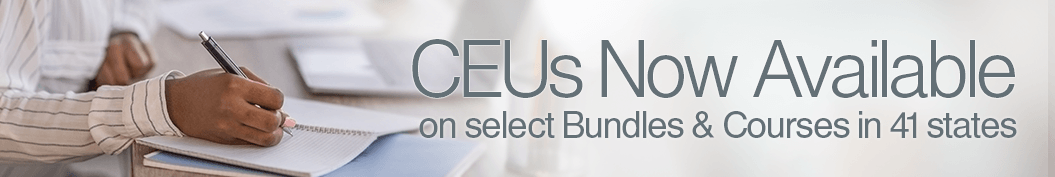 CEUs Now Available on select Bundles & Courses for 41 states
